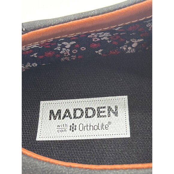 Madden Mens Ortholite Black Lace-Up Shoes Size 9 With Brown Sole main image 9